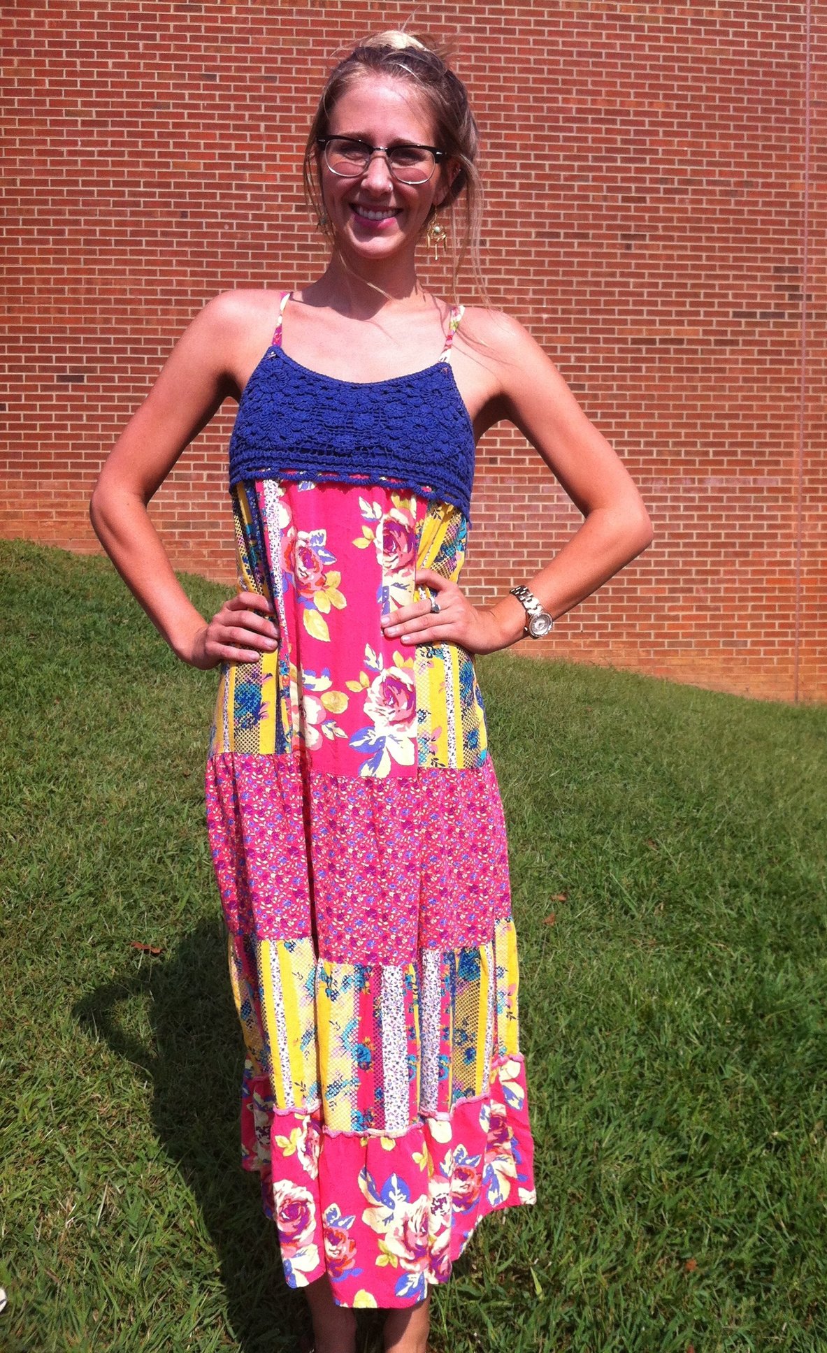 Campus Style: Erin Vines stays cool in bright, breezy dress