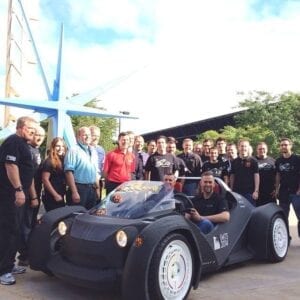 UT engineering students, local companies build first 3D-printed drivable car