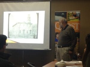 Charles Winfrey speaks about the history of Coal Creek  Photo taken by: Trinity Crouch