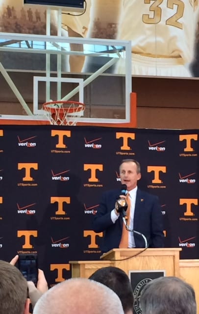 Barnes addresses the media in Knoxville for the first time- Taken by Jordan Dajani