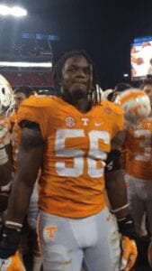 Tennessee defender Curt Maggitt racked up four tackles in Saturday's win over the Falcons.