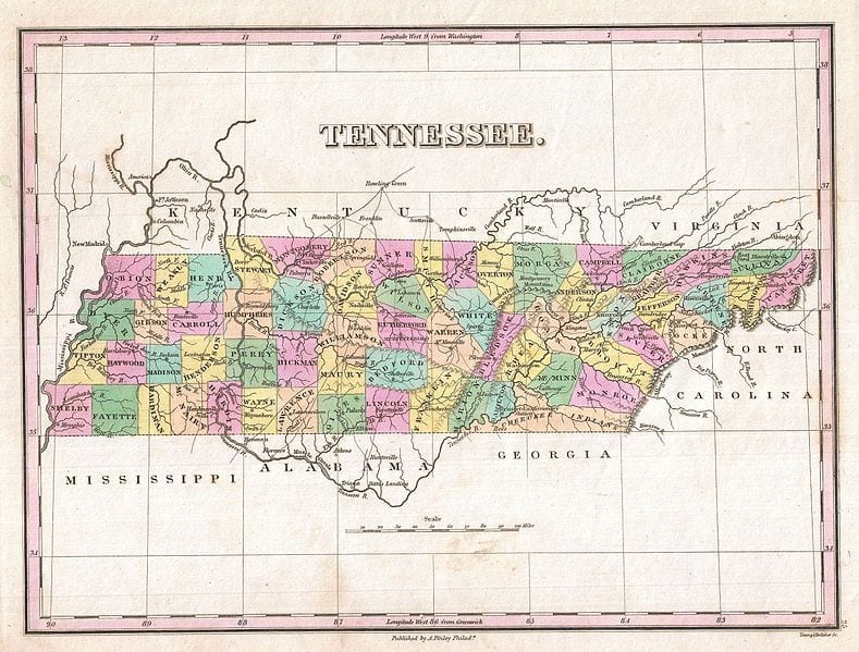 Interactive Geography Exhibit Demonstrates Technological Advances   Tennessee Map 