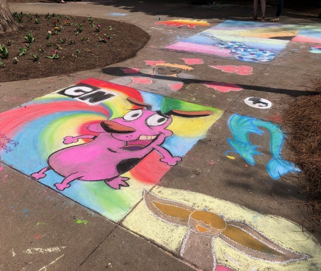 Chalk Walk contestants bring color to 