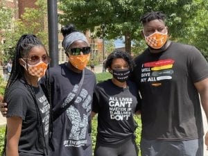 Vol athletes march for justice Aug. 29